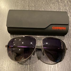 Carrera 8023/S Gunmetal Polarized Aviator Sunglasses 65-11 130